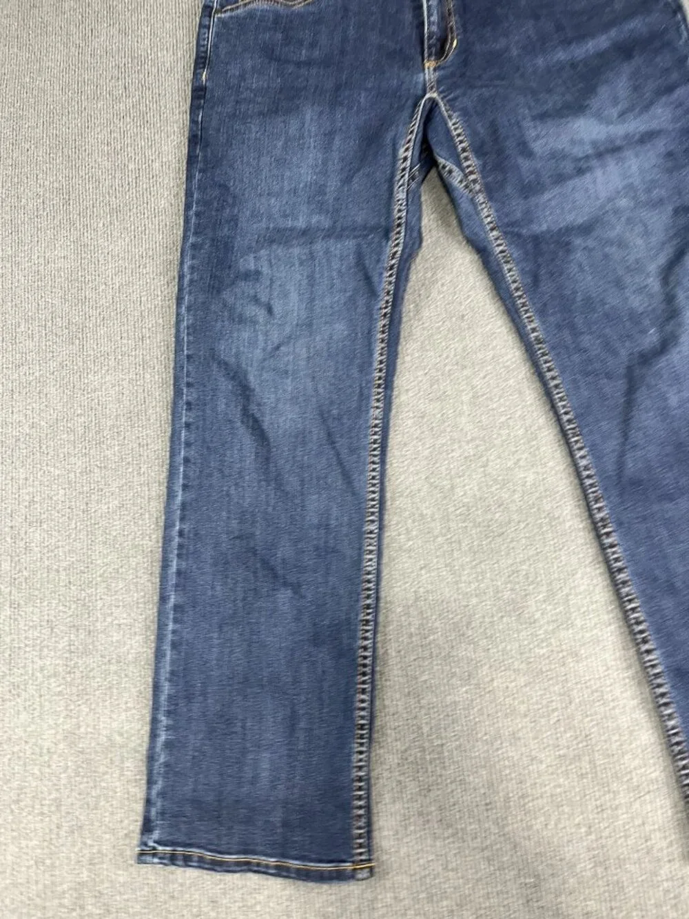 Ridgecut Mens Blue Straight Fit Jeans 34x30